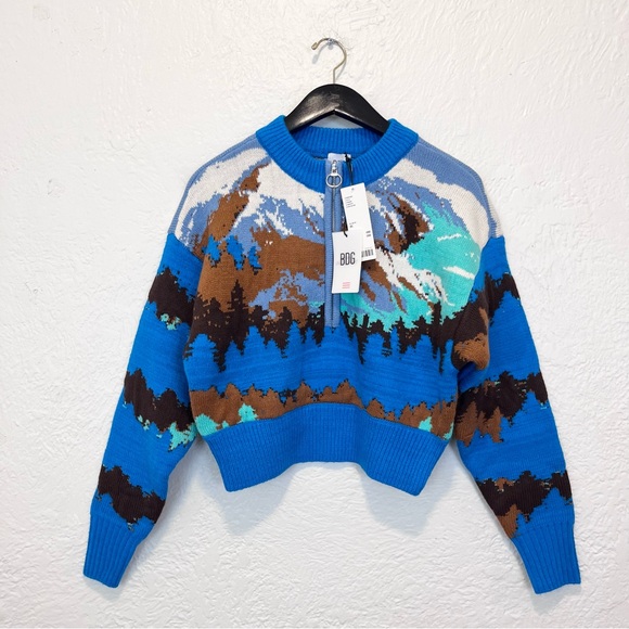 BDG Urban Outfitters XS Sweater Jesse Landscape Extra Small - Picture 6 of 11